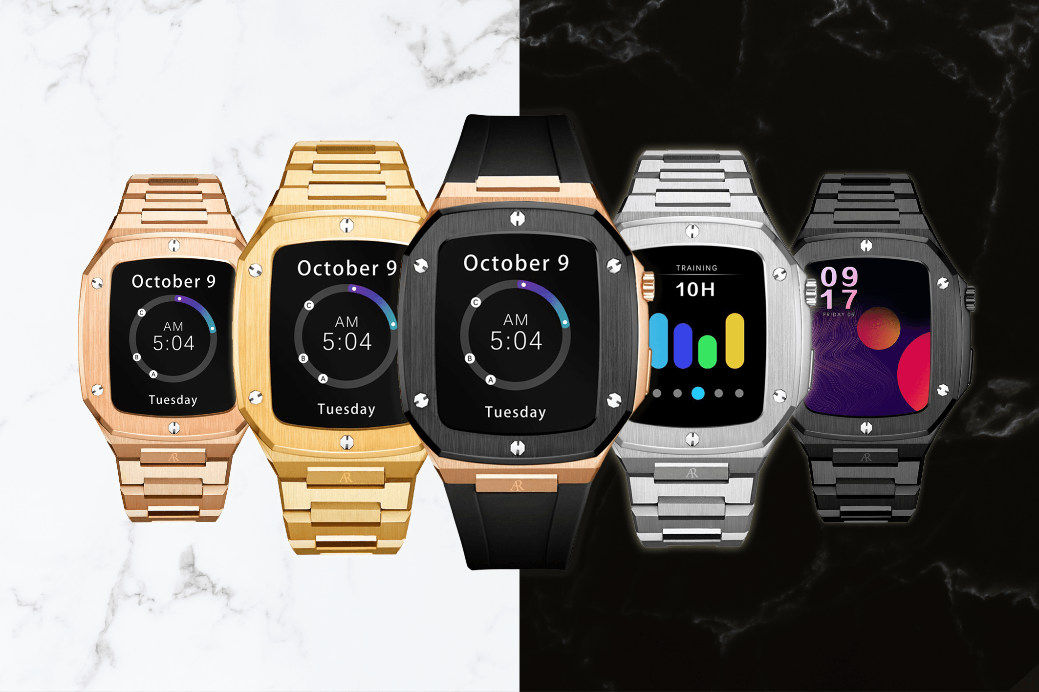 How to make your apple smartwatch look like a luxury traditional watch from ASOROCK WATCHES  a black owned affordable luxury high end quality watch brand with classic swiss homage inspired designs