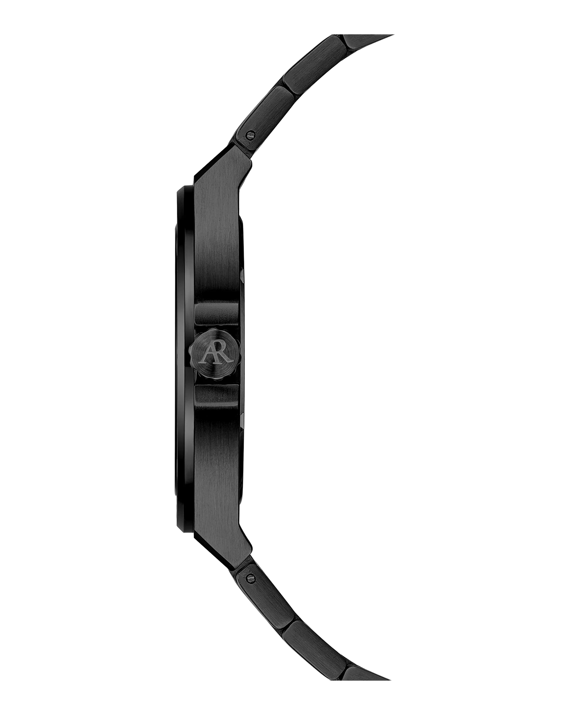 All black Mansa - from ASOROCK WATCHES  a black african american owned luxury unique watch brand with swiss rolex, Audemars Piguet, patek homage inspired style watches. Also a custom vvs moissanite diamond watch maker.