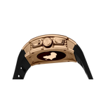 Rosegold/Black Motorsport GT - from ASOROCK WATCHES  a black african american owned luxury unique watch brand with swiss rolex, Audemars Piguet, patek homage inspired style watches. Also a custom vvs moissanite diamond watch maker.