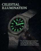 Silver/Black Frosted Stardust Constellation Day Date