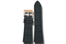 Constellation black leather strap (select clasp)