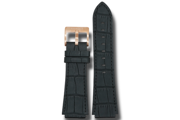Constellation black leather strap (select clasp)