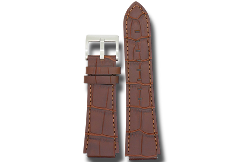 Constellation dark brown leather strap - from ASOROCK WATCHES  a black african american owned luxury unique watch brand with swiss rolex, Audemars Piguet, patek homage inspired style watches. Also a custom vvs moissanite diamond watch maker.