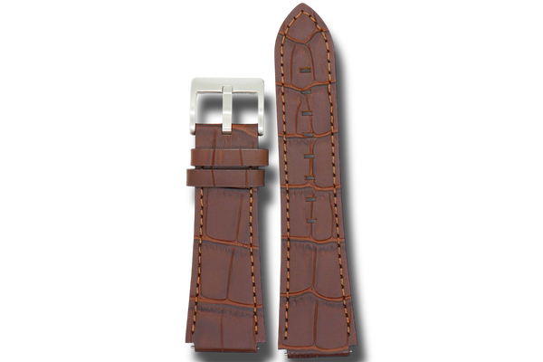 Constellation dark brown leather strap