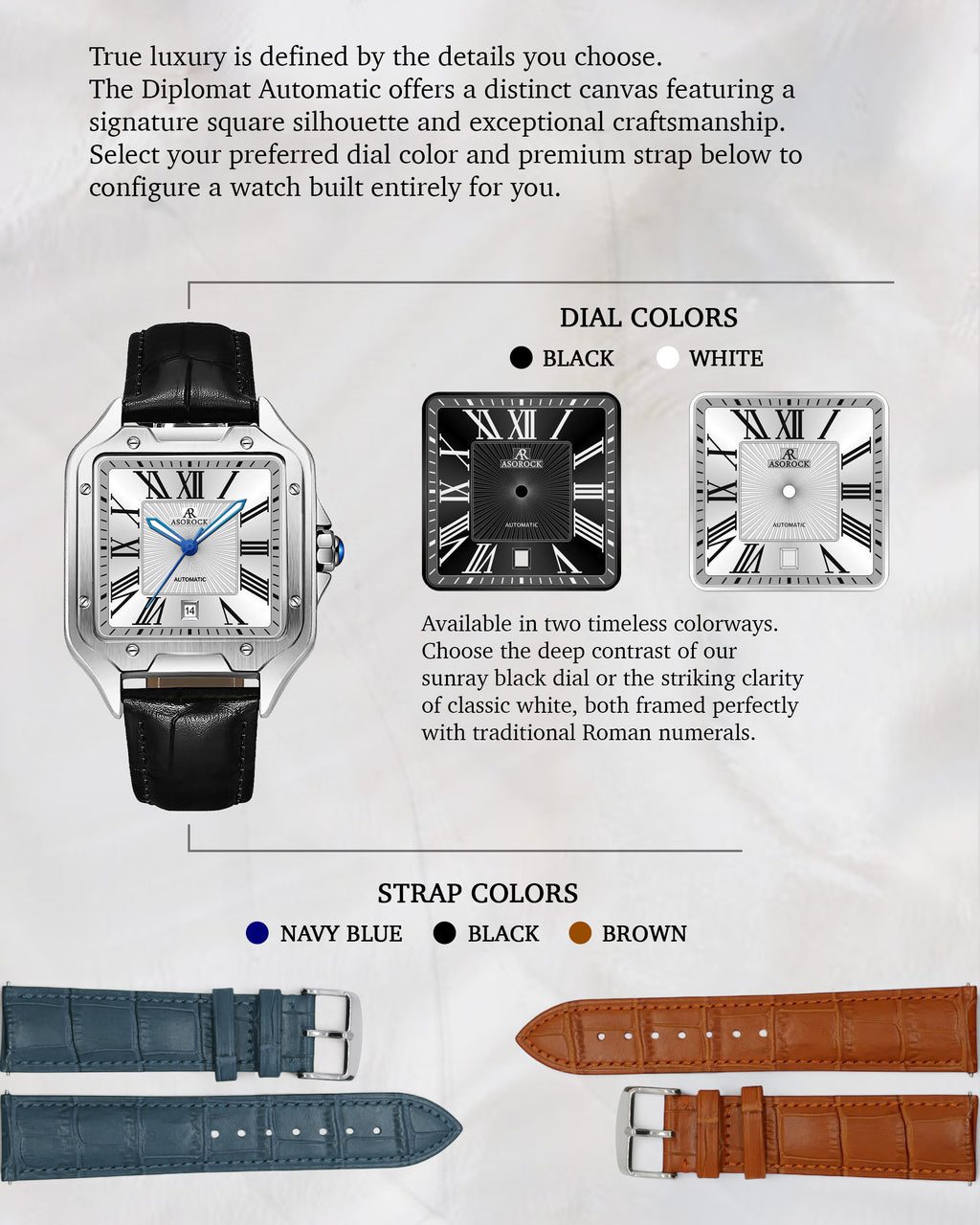 Silver/White Diplomat