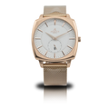 RoseGold/White Monolith (rosegold mesh strap) - from ASOROCK WATCHES  a black african american owned luxury unique watch brand with swiss rolex, Audemars Piguet, patek homage inspired style watches. Also a custom vvs moissanite diamond watch maker.