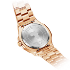 Rosegold/Black plain Constellation Day Date - from ASOROCK WATCHES  a black african american owned luxury unique watch brand with swiss rolex, Audemars Piguet, patek homage inspired style watches. Also a custom vvs moissanite diamond watch maker.