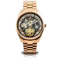 Rosegold/Black Villa Automatic Tourbillon