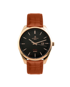 Villa Brown leather strap (select clasp) - from ASOROCK WATCHES  a black african american owned luxury unique watch brand with swiss rolex, Audemars Piguet, patek homage inspired style watches. Also a custom vvs moissanite diamond watch maker.