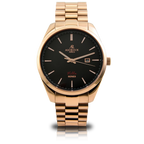 Rosegold/black villa - from ASOROCK WATCHES  a black african american owned luxury unique watch brand with swiss rolex, Audemars Piguet, patek homage inspired style watches. Also a custom vvs moissanite diamond watch maker.