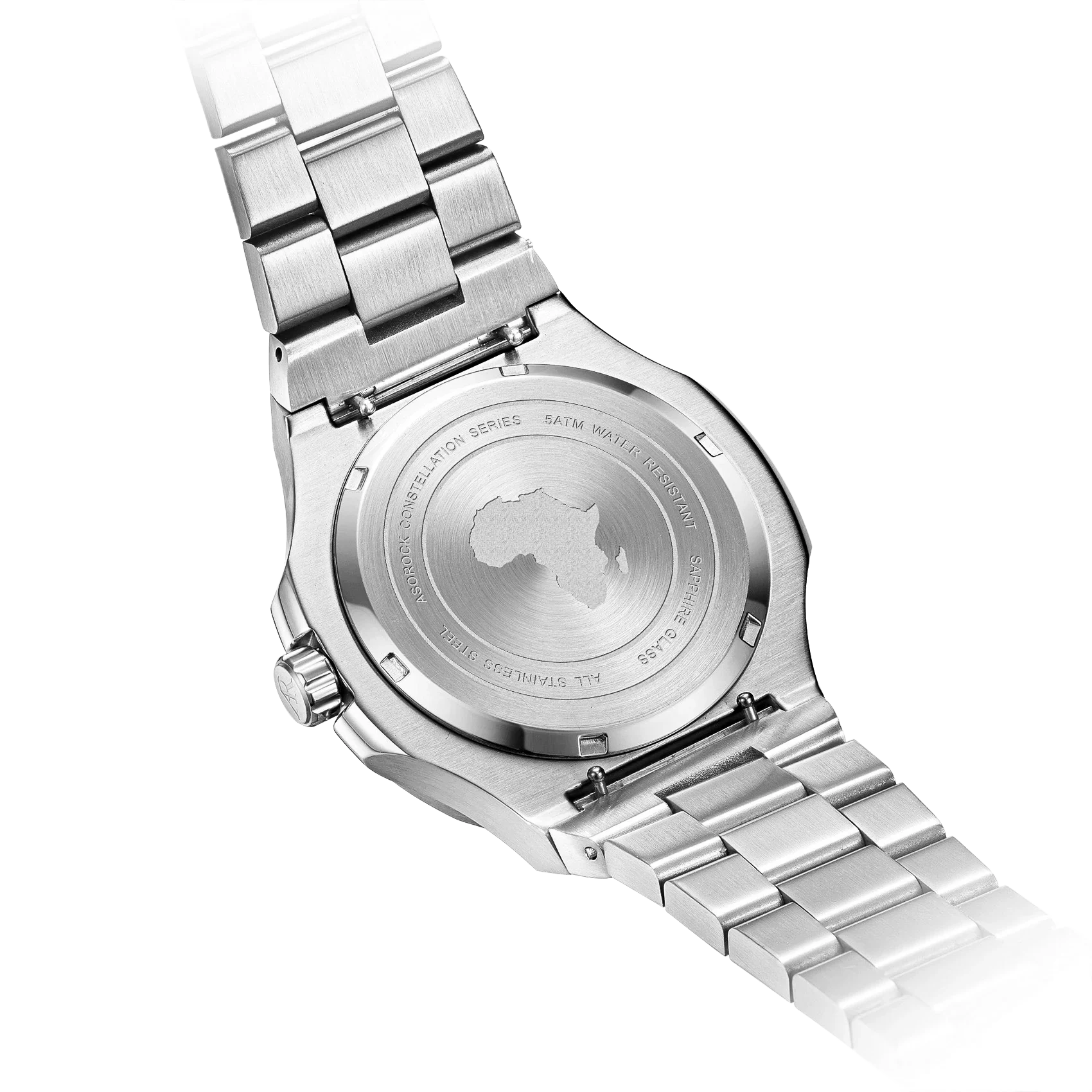 Silver/Black plain Constellation Day Date - from ASOROCK WATCHES  a black african american owned luxury unique watch brand with swiss rolex, Audemars Piguet, patek homage inspired style watches. Also a custom vvs moissanite diamond watch maker.