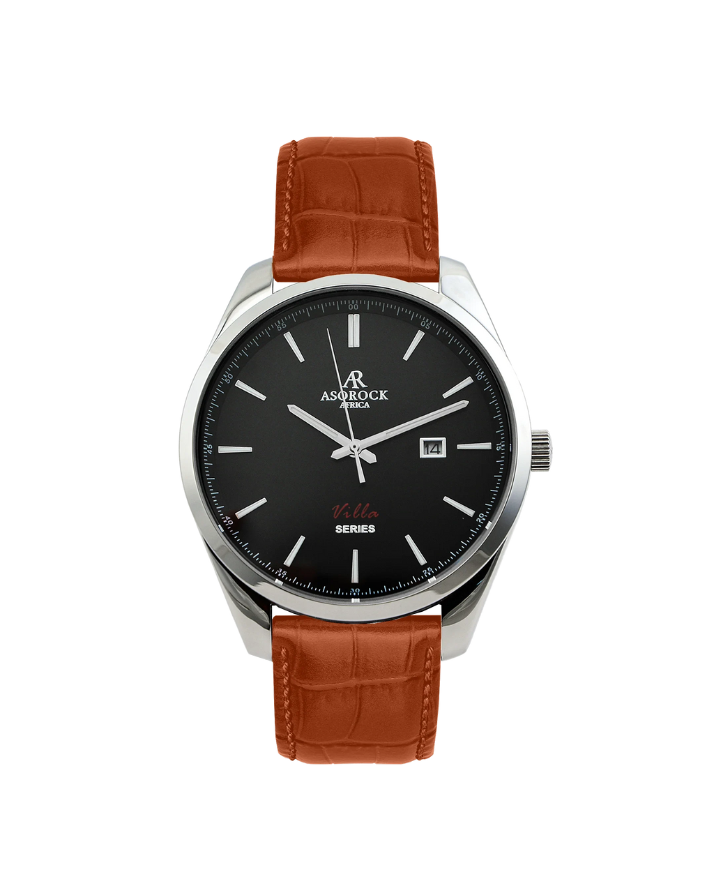 Villa Brown leather strap (select clasp) - from ASOROCK WATCHES  a black african american owned luxury unique watch brand with swiss rolex, Audemars Piguet, patek homage inspired style watches. Also a custom vvs moissanite diamond watch maker.