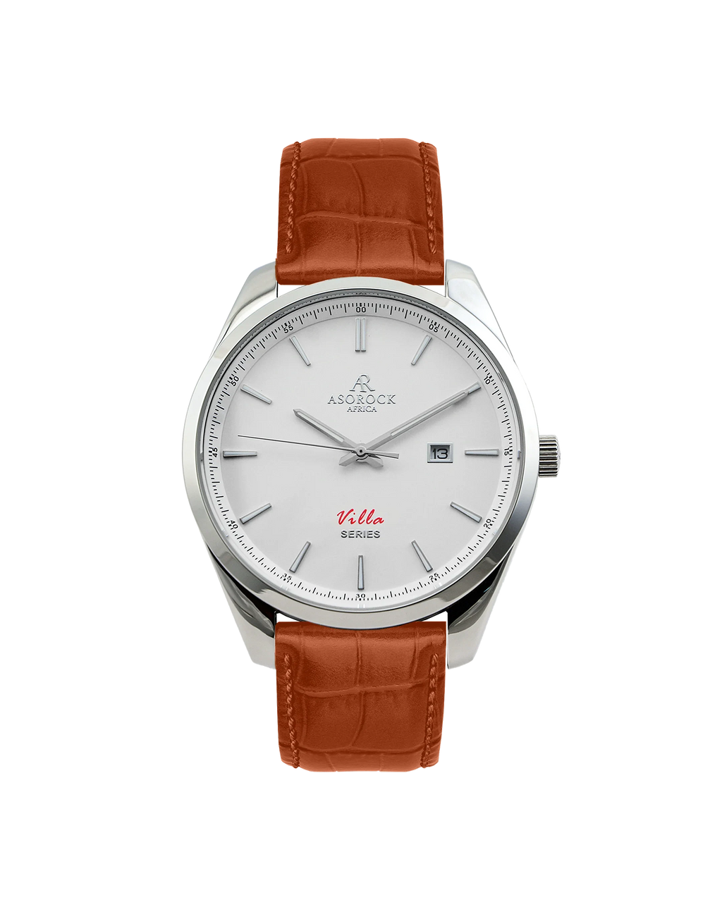 Villa Brown leather strap (select clasp) - from ASOROCK WATCHES  a black african american owned luxury unique watch brand with swiss rolex, Audemars Piguet, patek homage inspired style watches. Also a custom vvs moissanite diamond watch maker.