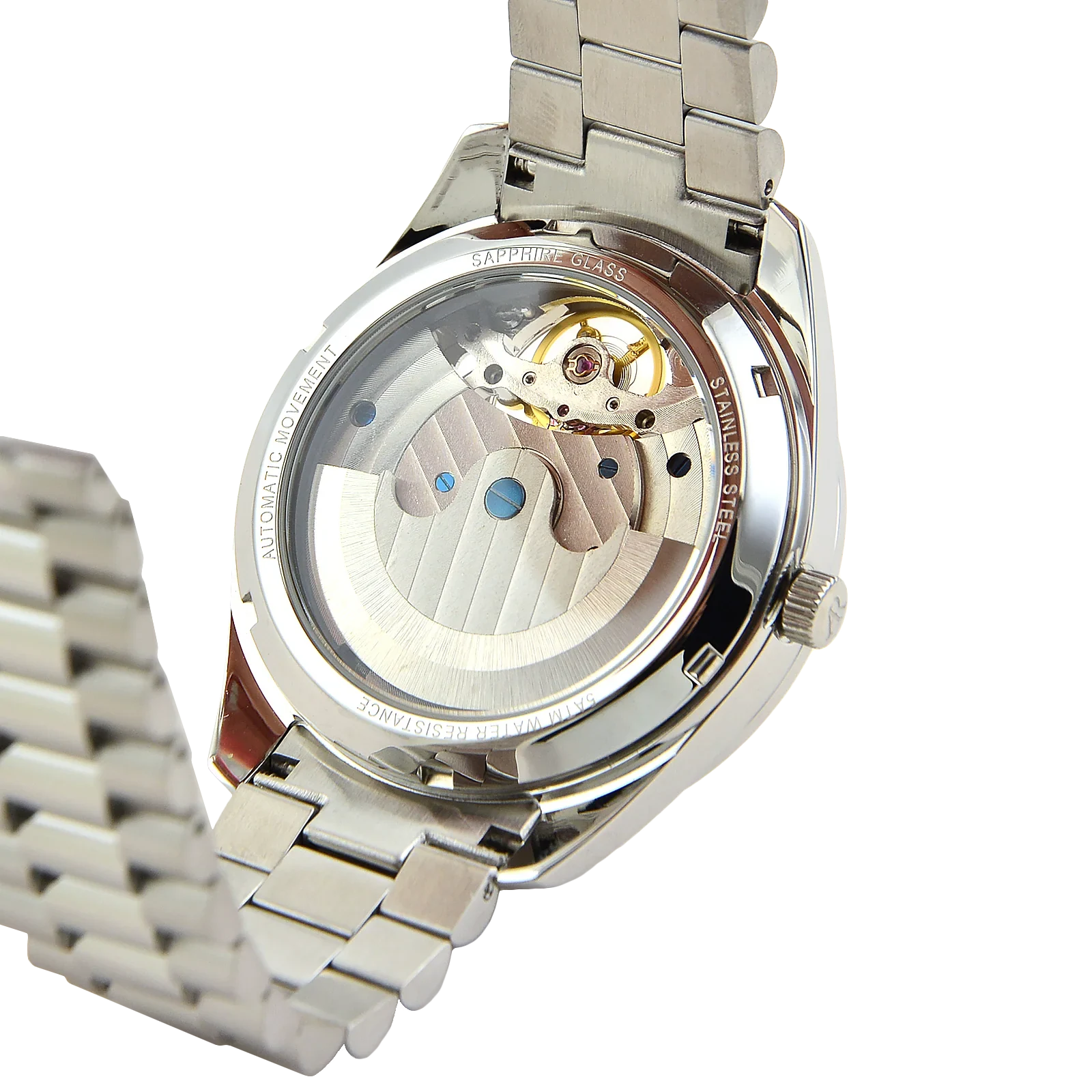 silver/white Villa Automatic Tourbillon - from ASOROCK WATCHES  a black african american owned luxury unique watch brand with swiss rolex, Audemars Piguet, patek homage inspired style watches. Also a custom vvs moissanite diamond watch maker.