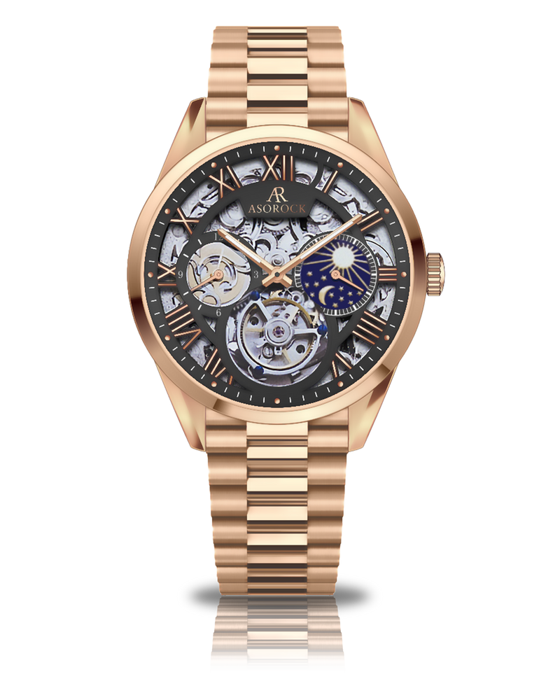 Rosegold/Black Villa tourbillion