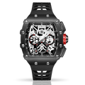 All Black Motorsport - from ASOROCK WATCHES  a black african american owned luxury unique watch brand with swiss rolex, Audemars Piguet, patek homage inspired style watches. Also a custom vvs moissanite diamond watch maker. 