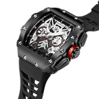 All Black Motorsport - from ASOROCK WATCHES  a black african american owned luxury unique watch brand with swiss rolex, Audemars Piguet, patek homage inspired style watches. Also a custom vvs moissanite diamond watch maker. 