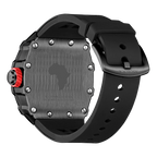 All Black Motorsport - from ASOROCK WATCHES  a black african american owned luxury unique watch brand with swiss rolex, Audemars Piguet, patek homage inspired style watches. Also a custom vvs moissanite diamond watch maker. 