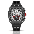 All Black Motorsport - from ASOROCK WATCHES  a black african american owned luxury unique watch brand with swiss rolex, Audemars Piguet, patek homage inspired style watches. Also a custom vvs moissanite diamond watch maker. 