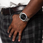 Black/Silver Monolith (PRE-ORDER RESTOCK SHIPS OUT IN OCTOBER) - from ASOROCK WATCHES  a black african american owned luxury unique watch brand with swiss rolex, Audemars Piguet, patek homage inspired style watches. Also a custom vvs moissanite diamond watch maker.