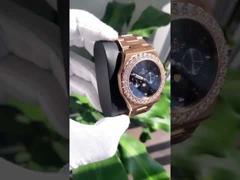 Iced diamond bezel transporter - plain straps