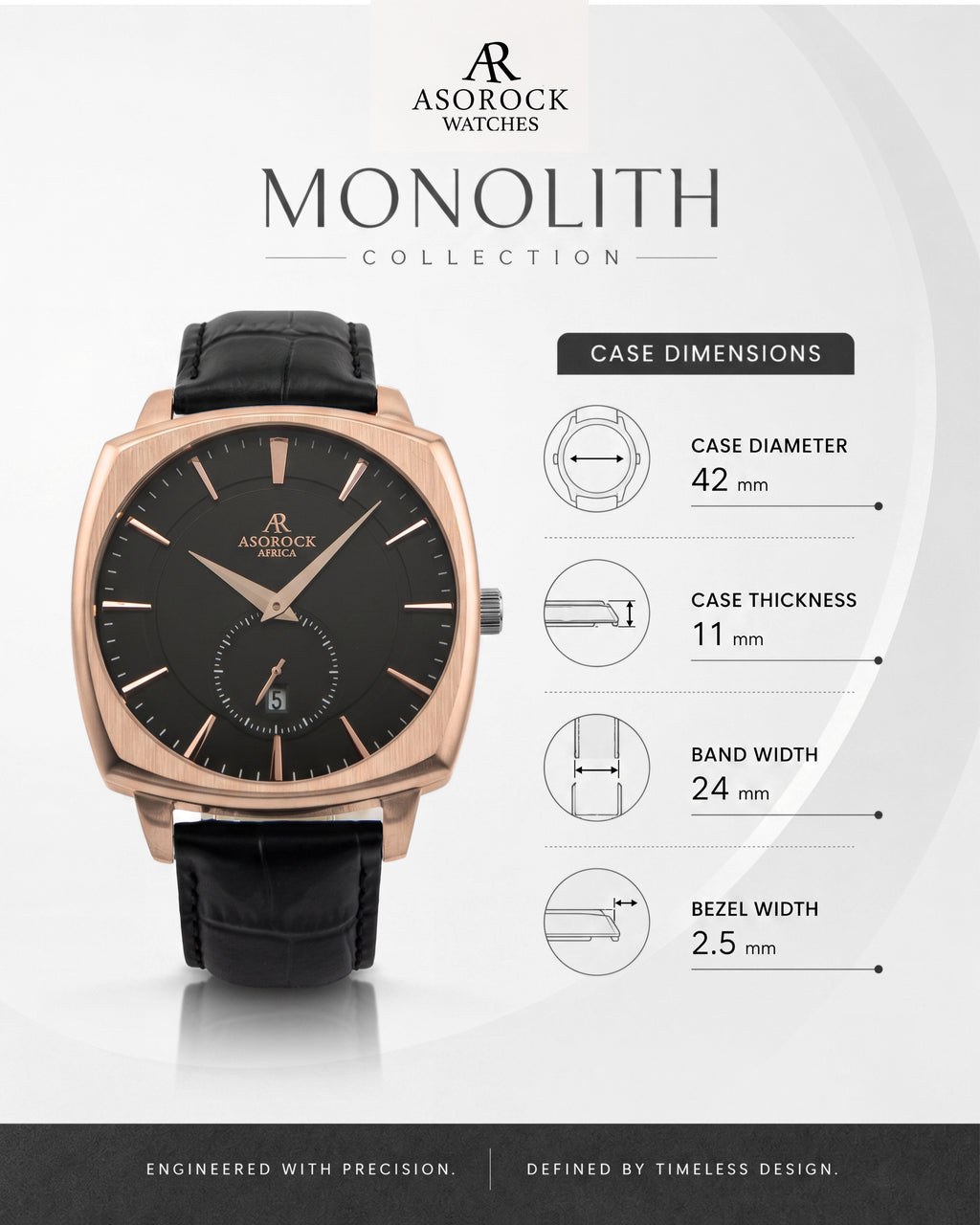 RoseGold/Black Monolith