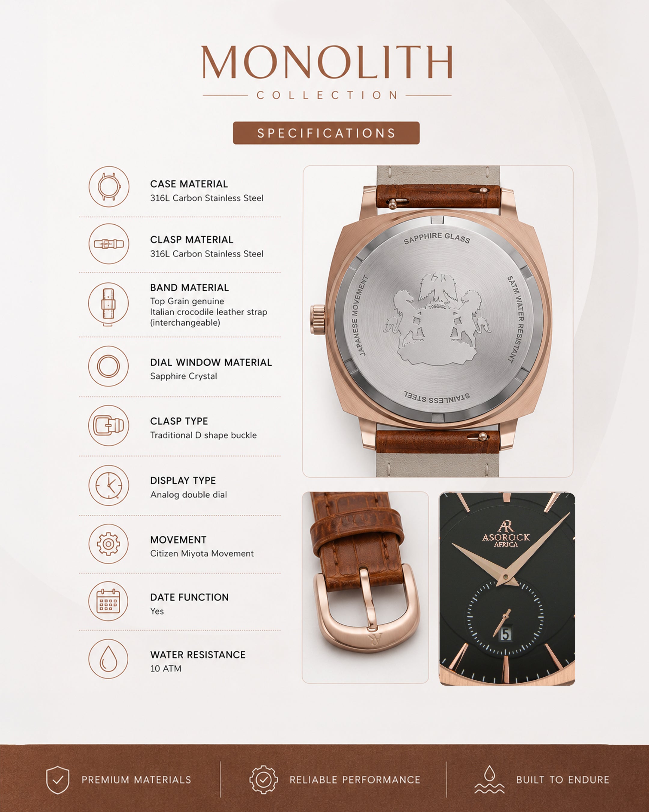 RoseGold/Black Monolith