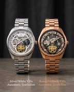 Rosegold/Black Villa Automatic Tourbillon (Pre-order ships out in August)
