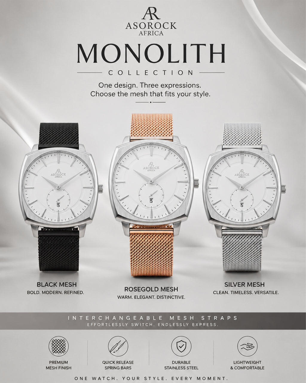 Silver/White Monolith