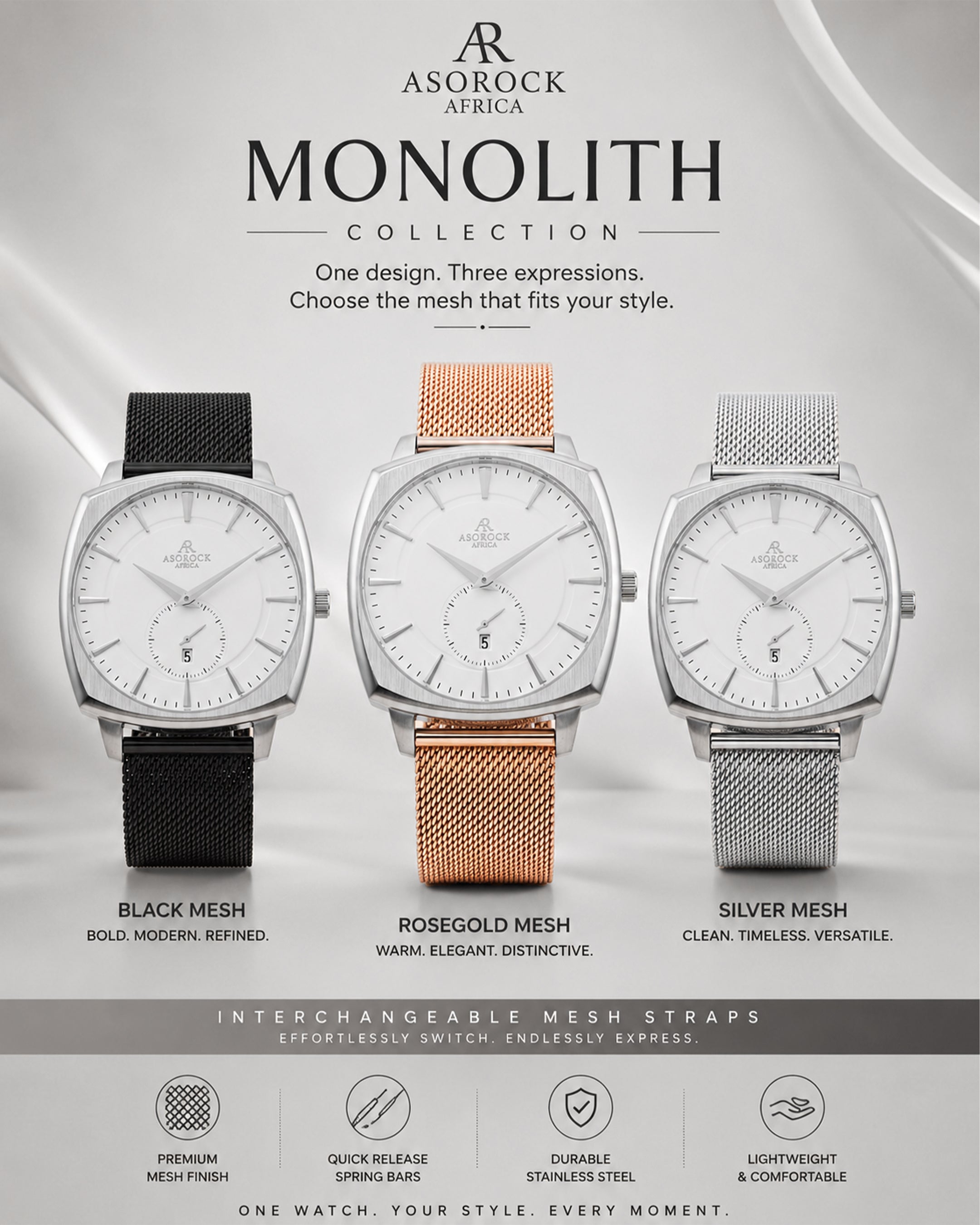 Silver/White Monolith