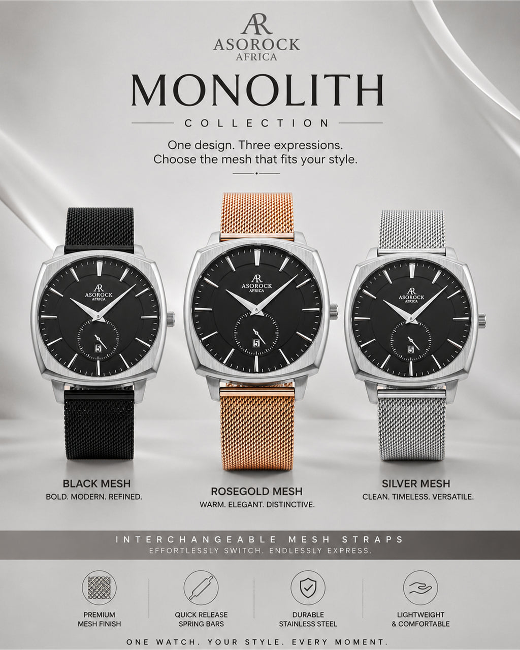 Black/Silver Monolith