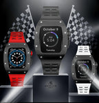 All black Smartwatch Sports case - from ASOROCK WATCHES  a black african american owned luxury unique watch brand with swiss rolex AP homage style watches 