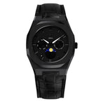 All Black Transporter - from ASOROCK WATCHES  a black african american owned luxury unique watch brand with swiss rolex AP homage style watches 