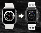 black/white Smartwatch Sports case - from ASOROCK WATCHES  a black african american owned luxury unique watch brand with swiss rolex AP homage style watches 