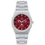 Iced diamond bezel transporter - plain straps - from ASOROCK WATCHES  a black african american owned luxury unique watch brand with swiss rolex, Audemars Piguet, patek homage inspired style watches. Also a custom vvs moissanite diamond watch maker. 