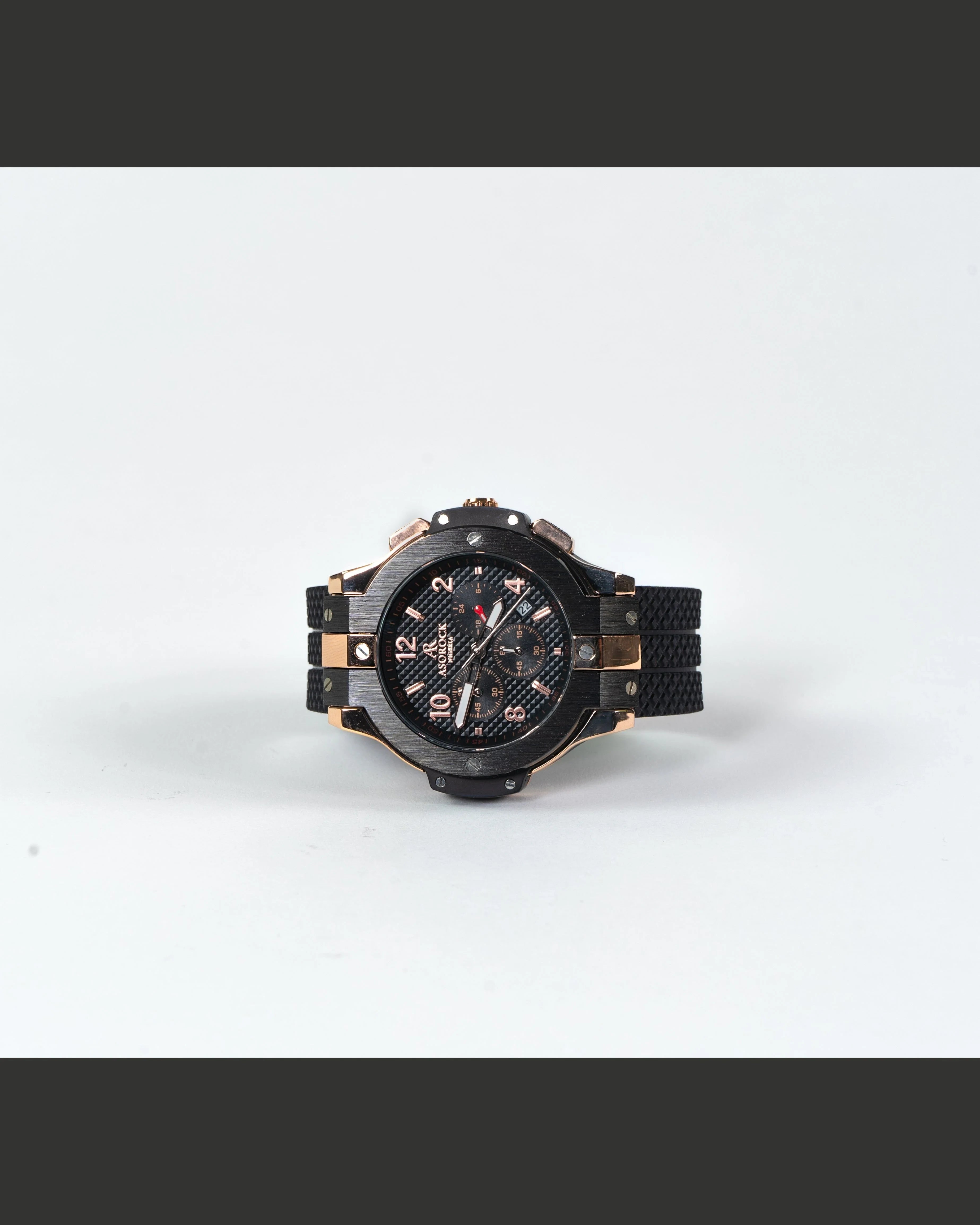 RoseGold SpeedRacer - from ASOROCK WATCHES  a black african american owned luxury unique watch brand with swiss rolex AP homage style watches 