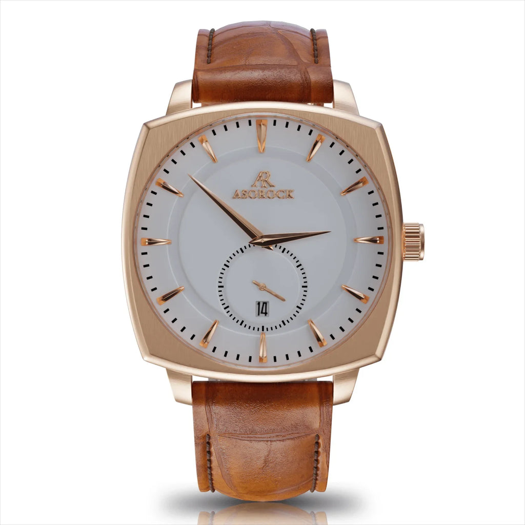 RoseGold/White Monolith - from ASOROCK WATCHES  a black african american owned luxury unique watch brand with swiss rolex AP homage style watches 