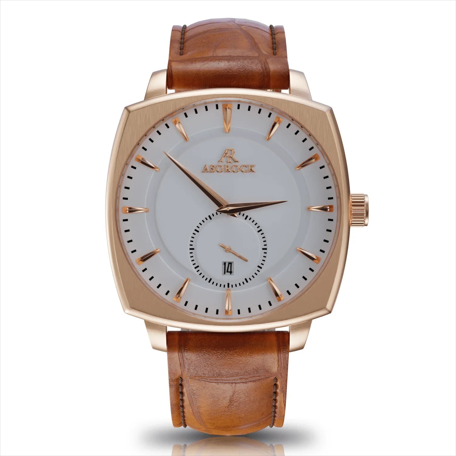 RoseGold/White Monolith - from ASOROCK WATCHES  a black african american owned luxury unique watch brand with swiss rolex AP homage style watches 