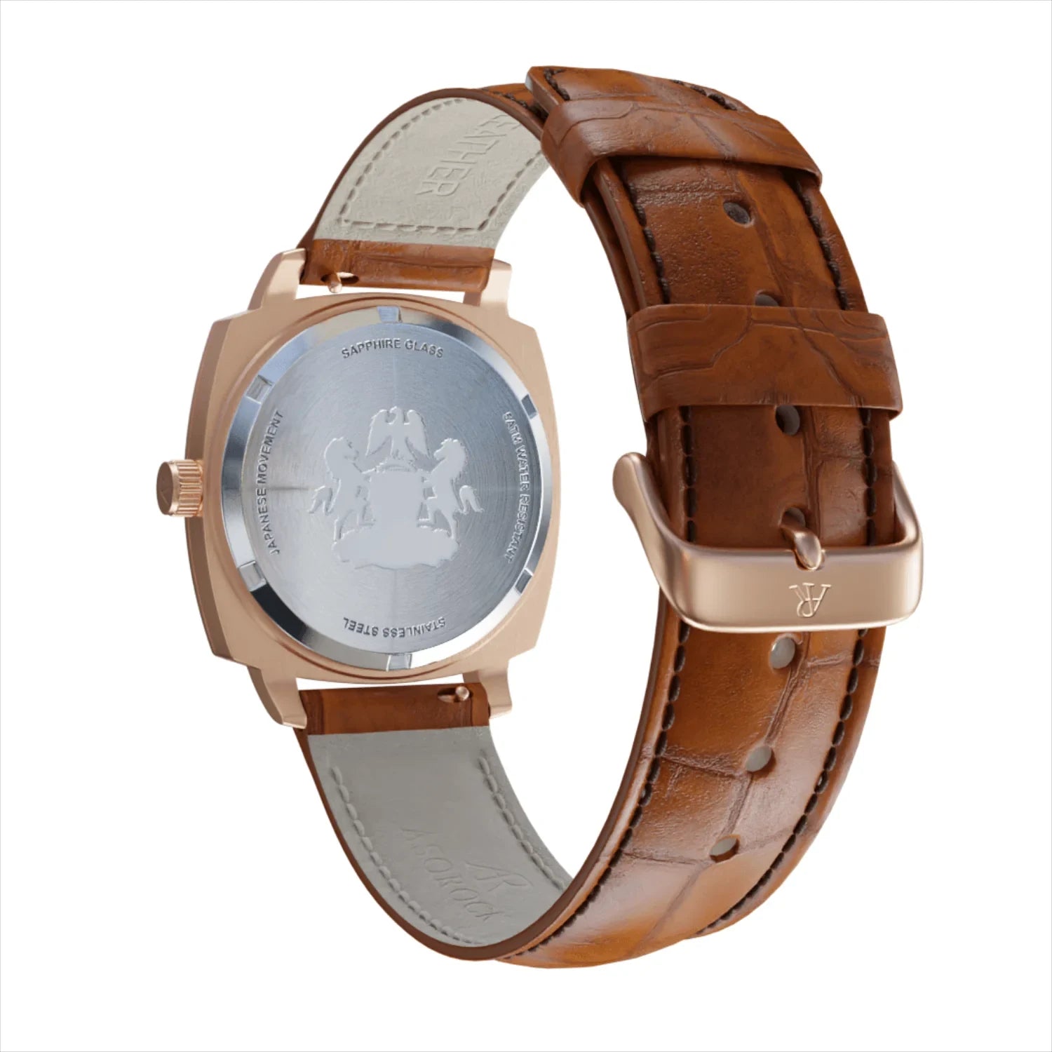 RoseGold/White Monolith - from ASOROCK WATCHES  a black african american owned luxury unique watch brand with swiss rolex AP homage style watches 