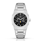 Silver/Black Transporter - from ASOROCK WATCHES  a black african american owned luxury unique watch brand with swiss rolex, Audemars Piguet, patek homage inspired style watches. Also a custom vvs moissanite diamond watch maker. 