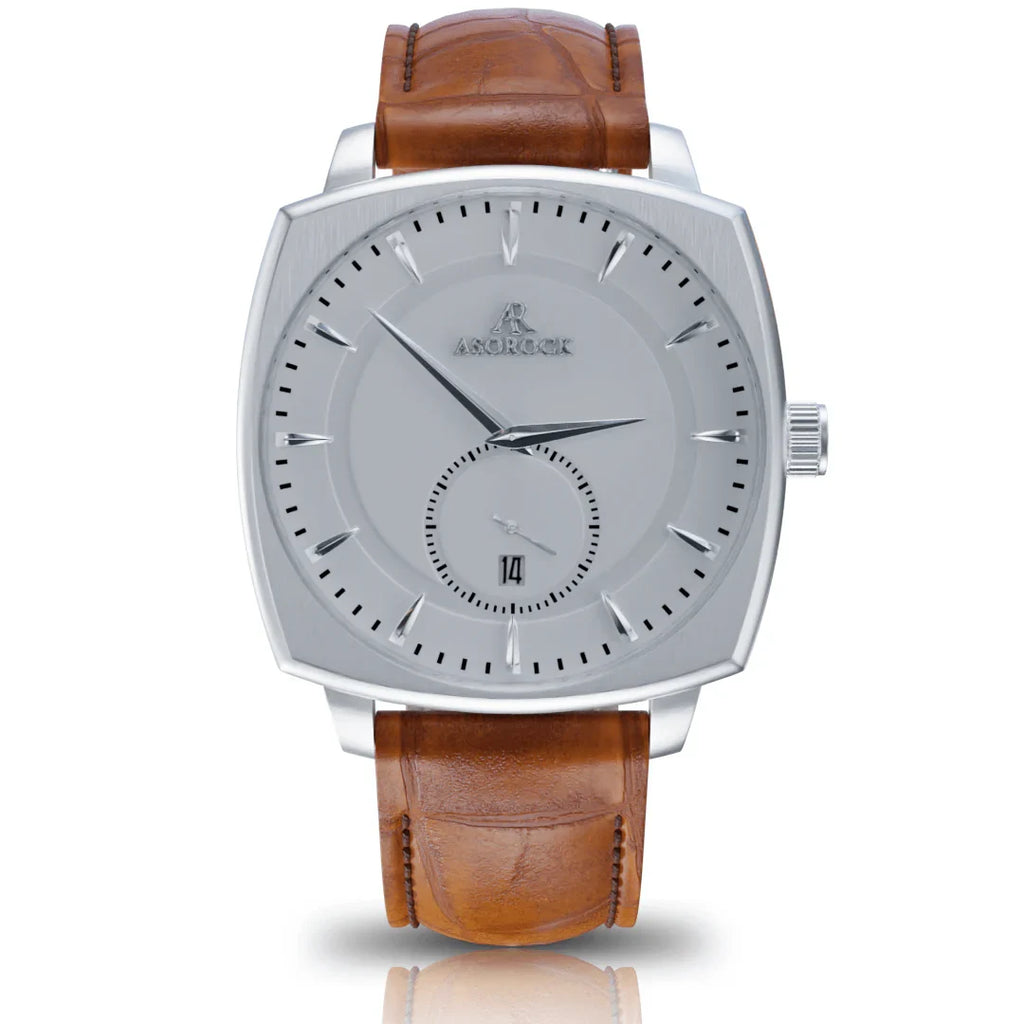 Silver/White Monolith - from ASOROCK WATCHES  a black african american owned luxury unique watch brand with swiss rolex AP homage style watches 