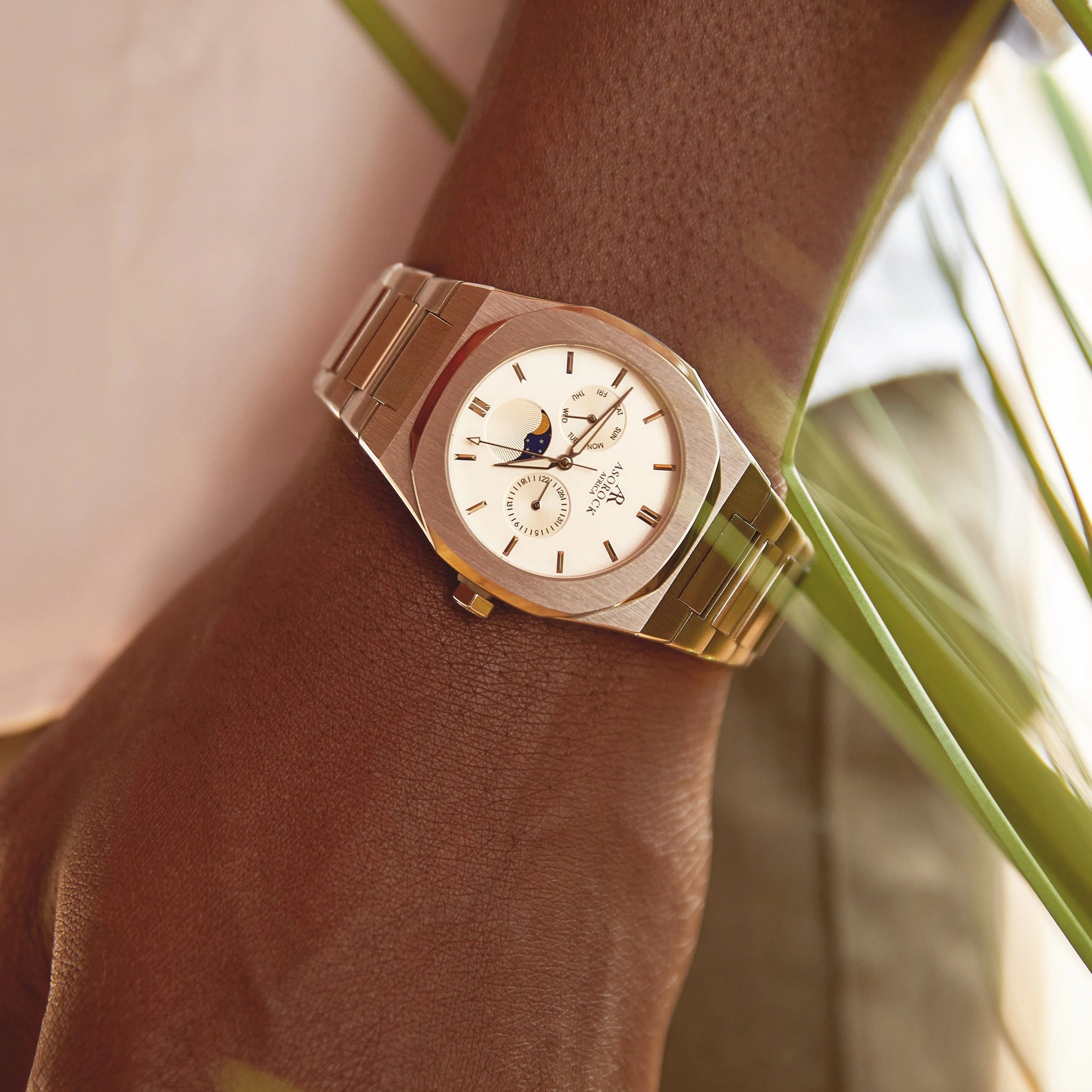 Silver/White Transporter - from ASOROCK WATCHES  a black african american owned luxury unique watch brand with swiss rolex AP homage style watches 